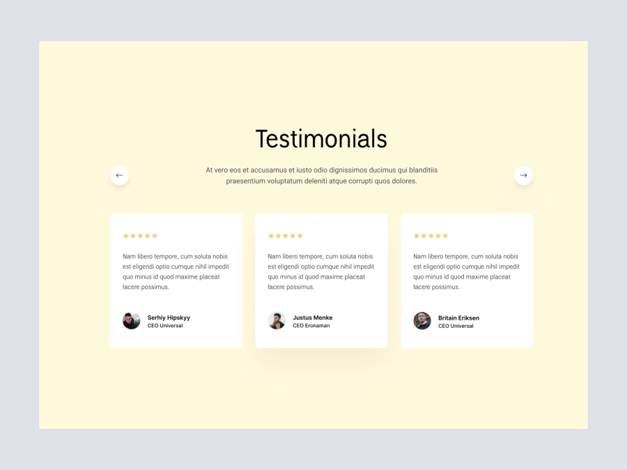 Download Testimonials for Figma and Adobe XD
