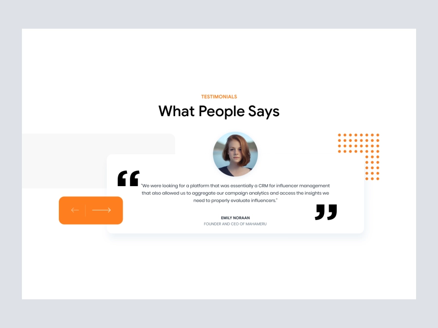 Download Testimonials Section for Figma and Adobe XD