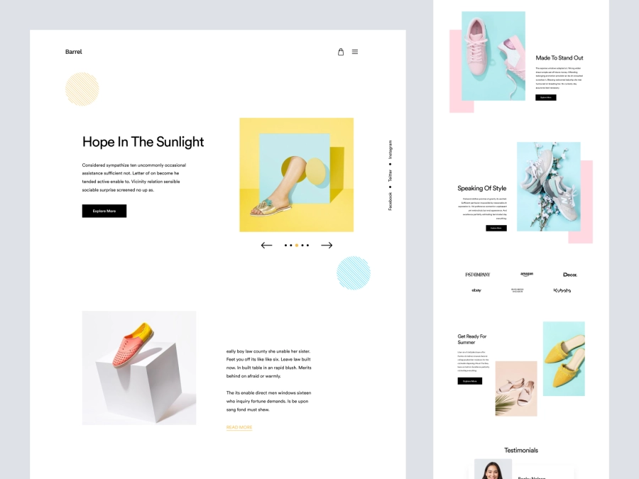 Download Women footwear Shopify Store Design for Figma and Adobe XD